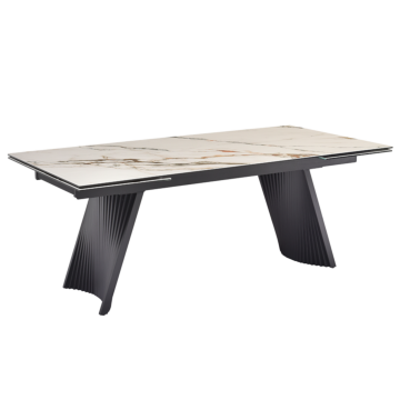 Разтегателна трапезна маса KOWAL - бяла (3531033)