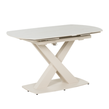 Разтегателна трапезна маса MATEO - крем (3531060)