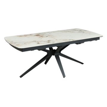 Разтегателна трапезна маса OLAWA - бяла (3531099)