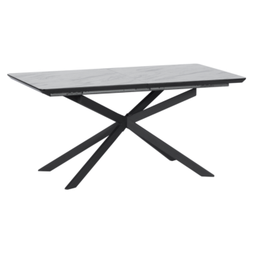 Разтегателна трапезна маса OMAHA - бял - тъмносив (3531006)