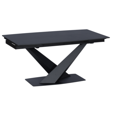 Разтегателна трапезна маса PLOCK - черна (3530991)