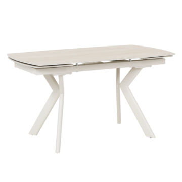 Разтегателна трапезна маса SEBASTIAN - крем (3531085)
