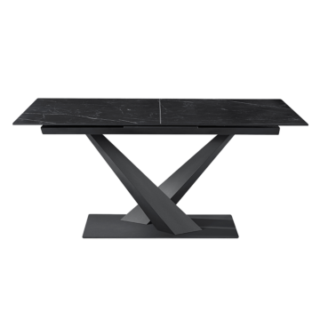 Разтегателна трапезна маса TINACO - черна (3531087)