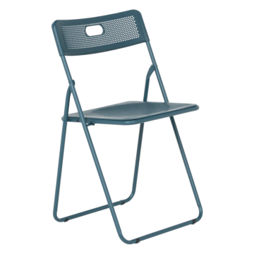 Сгъваем стол TRANAS - петролено син (3520958)