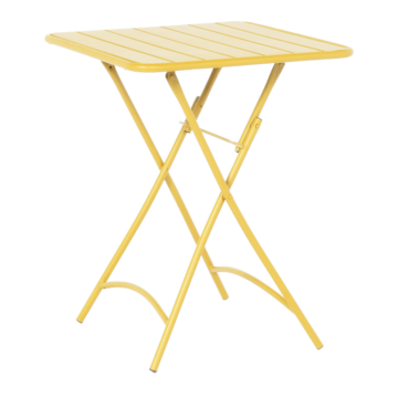 Сгъваема кетъринг маса OKENE - жълта (3535175)