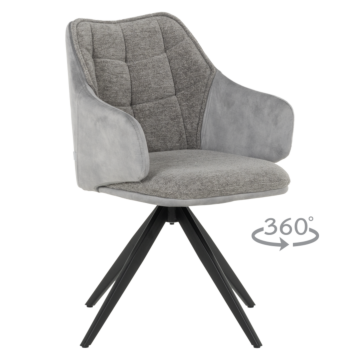 Трапезен стол BORDON - сив R 07 (3532389)