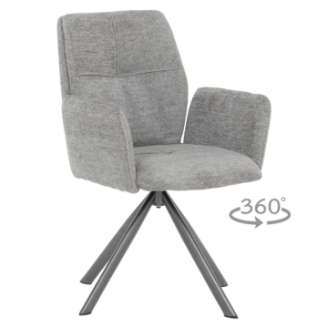 Трапезен стол BURY 2 - сив R 07 (3532372)