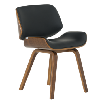 Трапезен стол Carmen 9976 - орех-черен (3530306)