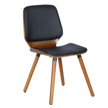 Трапезен стол Carmen 9977 - орех / черен (3530312)