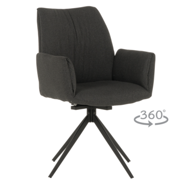 Трапезен стол COMO - тъмносив (3532126)