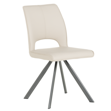 Трапезен стол CRAVEN 2 силиконова кожа - капучино 04 (3532383)