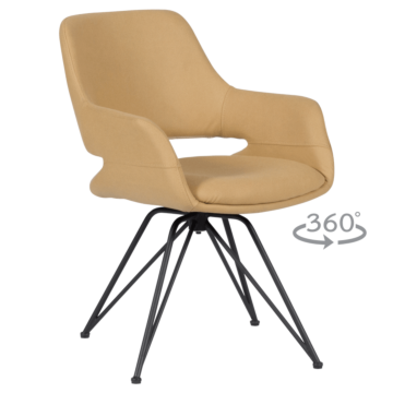 Трапезен стол DEVON - жълт SF 1 (3532095_3)