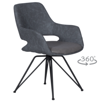 Трапезен стол DEVON - сив SF 2 (3532094_1)