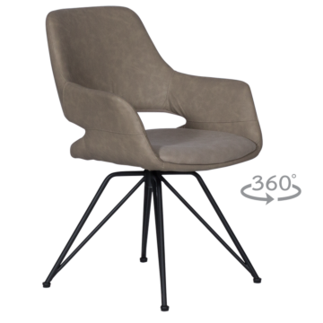 Трапезен стол DEVON - светлобежов SF 2 (3532094)