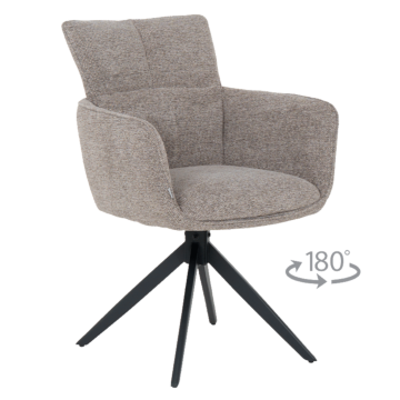 Трапезен стол GILES - кафяв (3532266)