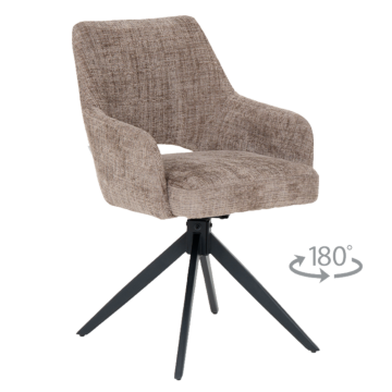 Трапезен стол HEREFORD - кафяв (3532264)