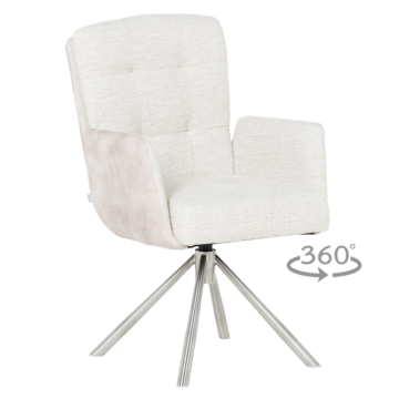 Трапезен стол KEILA - крем (3532270_1)