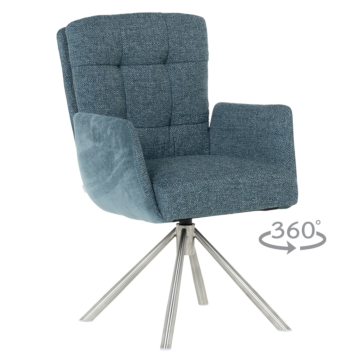 Трапезен стол KEILA - син (3532270_2)