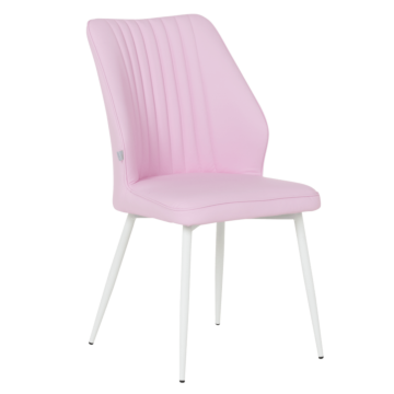 Трапезен стол LAREDO 3 Y силиконова кожа - розов 14 (3532150)