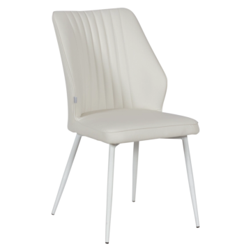 Трапезен стол LAREDO 3 Y силиконова кожа - шампанско 02 (3532149)