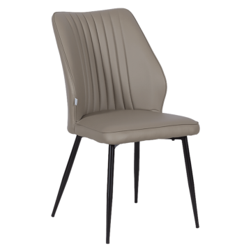 Трапезен стол LAREDO Y еко кожа - тъмнобежов 80 (3532140)