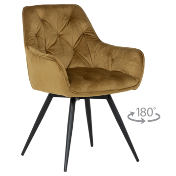 Трапезен стол LATINA PREMIUM - жълт (3532400)