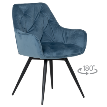 Трапезен стол LATINA PREMIUM - син (3532402)