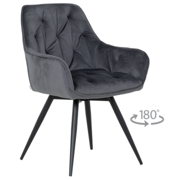 Трапезен стол LATINA PREMIUM - тъмносив (3532399)