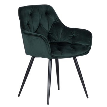 Трапезен стол LATINA - зелен (3532106)