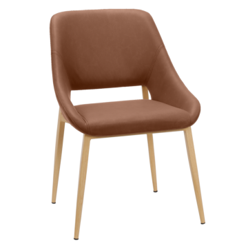 Трапезен стол LUTON - светлокафяв 7 (3532093)