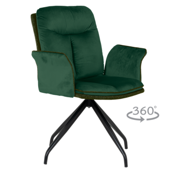 Трапезен стол MARLOW - тъмнозелен BF 2 (3532336_3)