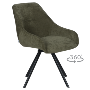 Трапезен стол MARSALA - маслено зелен (3532166)