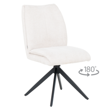 Трапезен стол NEWRY - слонова кост (3532261)