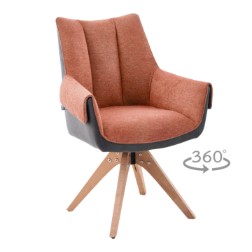 Трапезен стол NOVARA - оранжев (3532444)