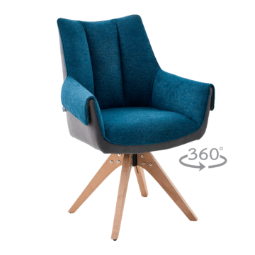 Трапезен стол NOVARA - син-сив (3532445)