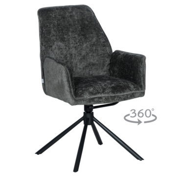 Трапезен стол PRATO - тъмносив (3532158)