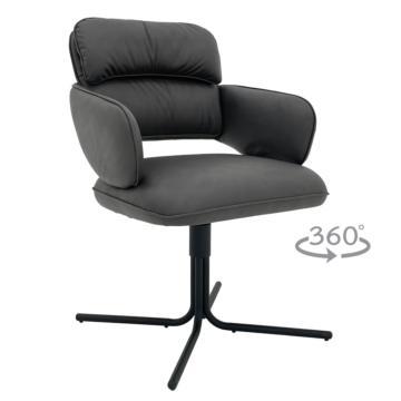 Трапезен стол RAKVERE - тъмносив 11 (3532257)