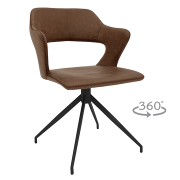 Трапезен стол RAPLA - кафяв 16 (3532253_1)