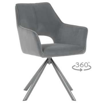 Трапезен стол READING 2 - сив MJ 3 (3532376)