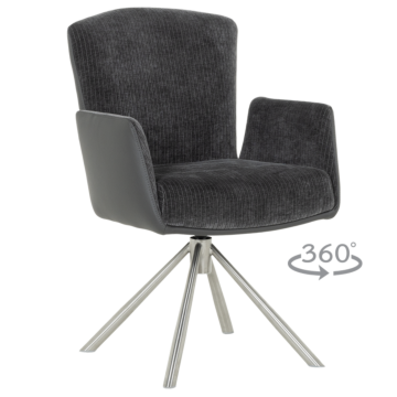 Трапезен стол SINDI - графит (3532272)