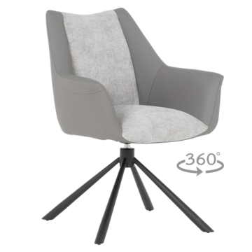 Трапезен стол TEMPE - светлосив (3532356)