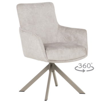 Трапезен стол VALGA - крем (3532275)