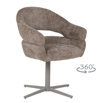 Трапезен стол VELASCO  - тъмнокафяв MC (3532440)