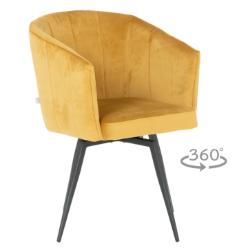 Трапезен стол VENICE - жълт (3532130_2)