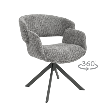 Трапезен стол VORU 8 - сив 44 (3532255)