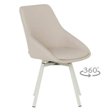 Трапезен стол WIGAN 1 силиконова кожа - лате 05 (3532135)