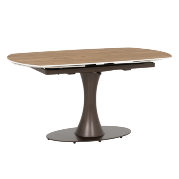 Разтегателна трапезна маса CARLOS - тъмен орех (3531077)