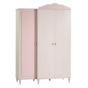 Трикрилен детски гардероб POLLINA (3575415)