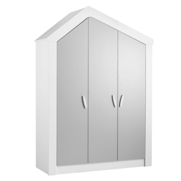 Трикрилен детски гардероб WHITE HOUSE (3575103)