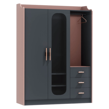 Трикрилен детски гардероб VALENCIA (3575389)